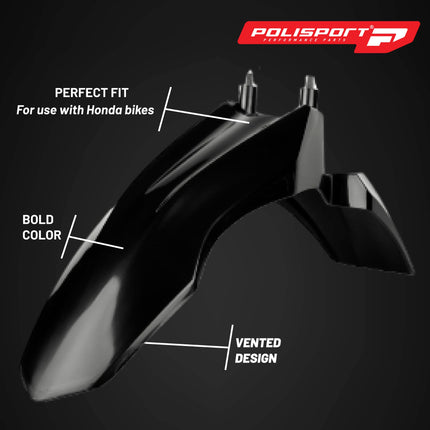 Polisport Motocross (MX) Replica Plastic Kit for Honda CRF 110F (2013–2018) Dirt Bike – OEM Quality, Durable, Flexible & Perfect Fit – Black