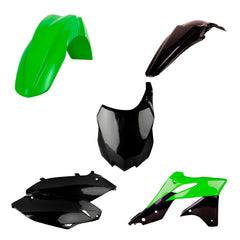 Polisport Motocross (MX) Replica Plastic Kit for Kawasaki KX 250F (2013-16) Dirt Bike – OEM Quality, Durable, Flexible & Perfect Fit – Green/Black