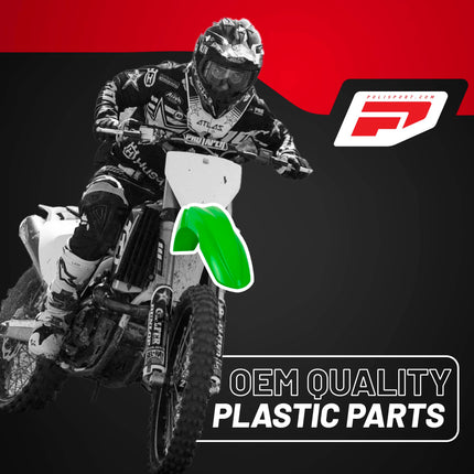 Polisport Motocross (MX) Replica Plastic Kit for Kawasaki KX 250F (2013-16) Dirt Bike – OEM Quality, Durable, Flexible & Perfect Fit – Green/Black