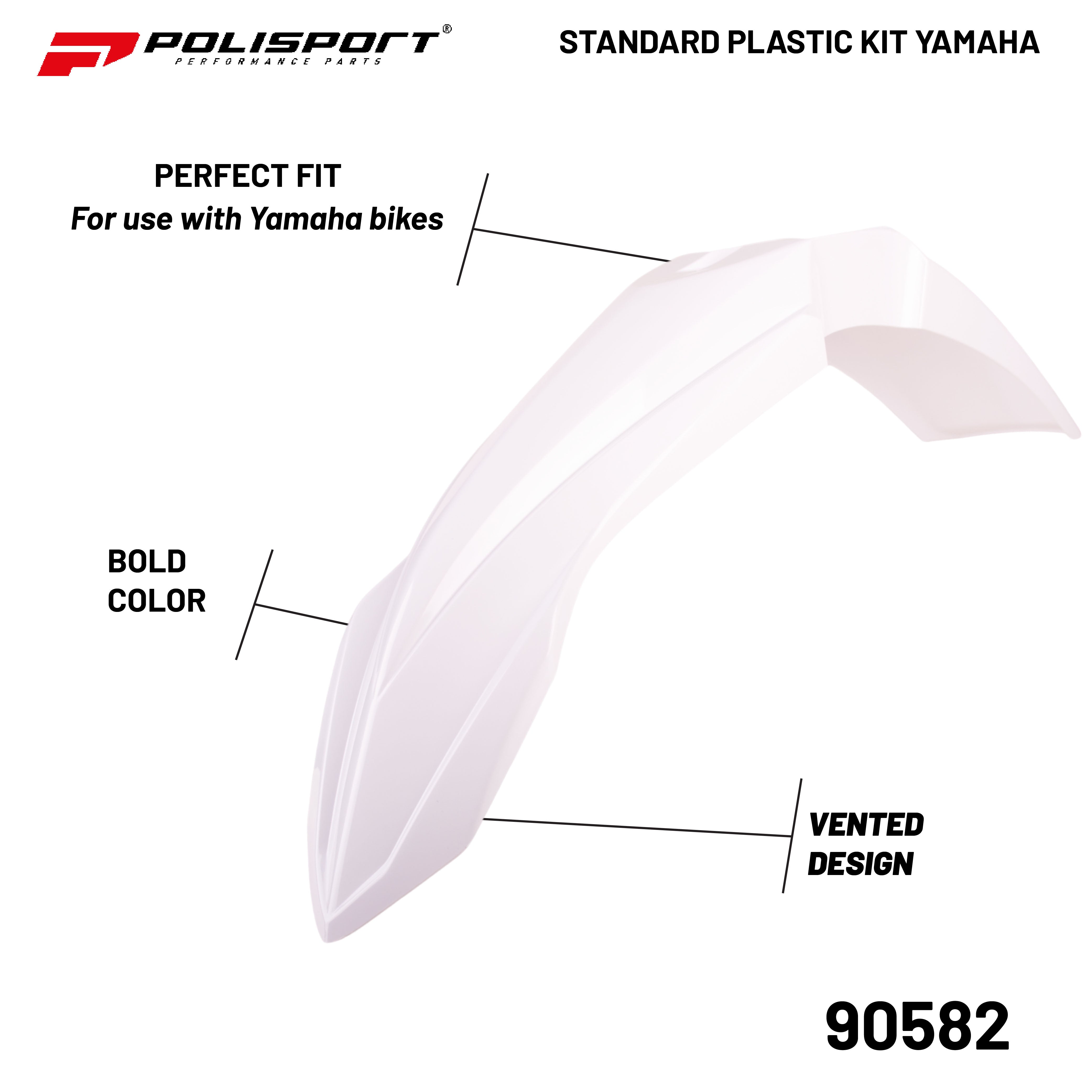 Polisport Motocross (MX) Replica Plastic Kit for Yamaha YZ 450F (2014-17) Dirt Bike