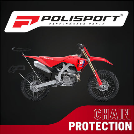 Polisport Motocross Motorcycles (MX) Chain Guide & Chain Slider for Honda CR125R, CR250R (2002-2004) and CRF450R (2003-2004) Dirt Bikes - Ideal for Motocross, Enduro, and Off-Road Riding -