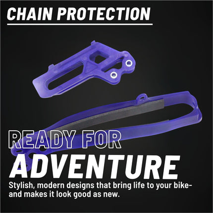 Polisport Motocross Motorcycles (MX) Chain Guide & Chain Slider for Yamaha YZ250F/YZ450F (2009-2013) Dirt Bikes - OEM Quality TPU Chain Guide & Slider, Durable, Easy to Install