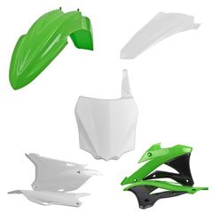Polisport Full Plastic Kit for Kawasaki KX 85/100/112 (2014-21) - Green/White