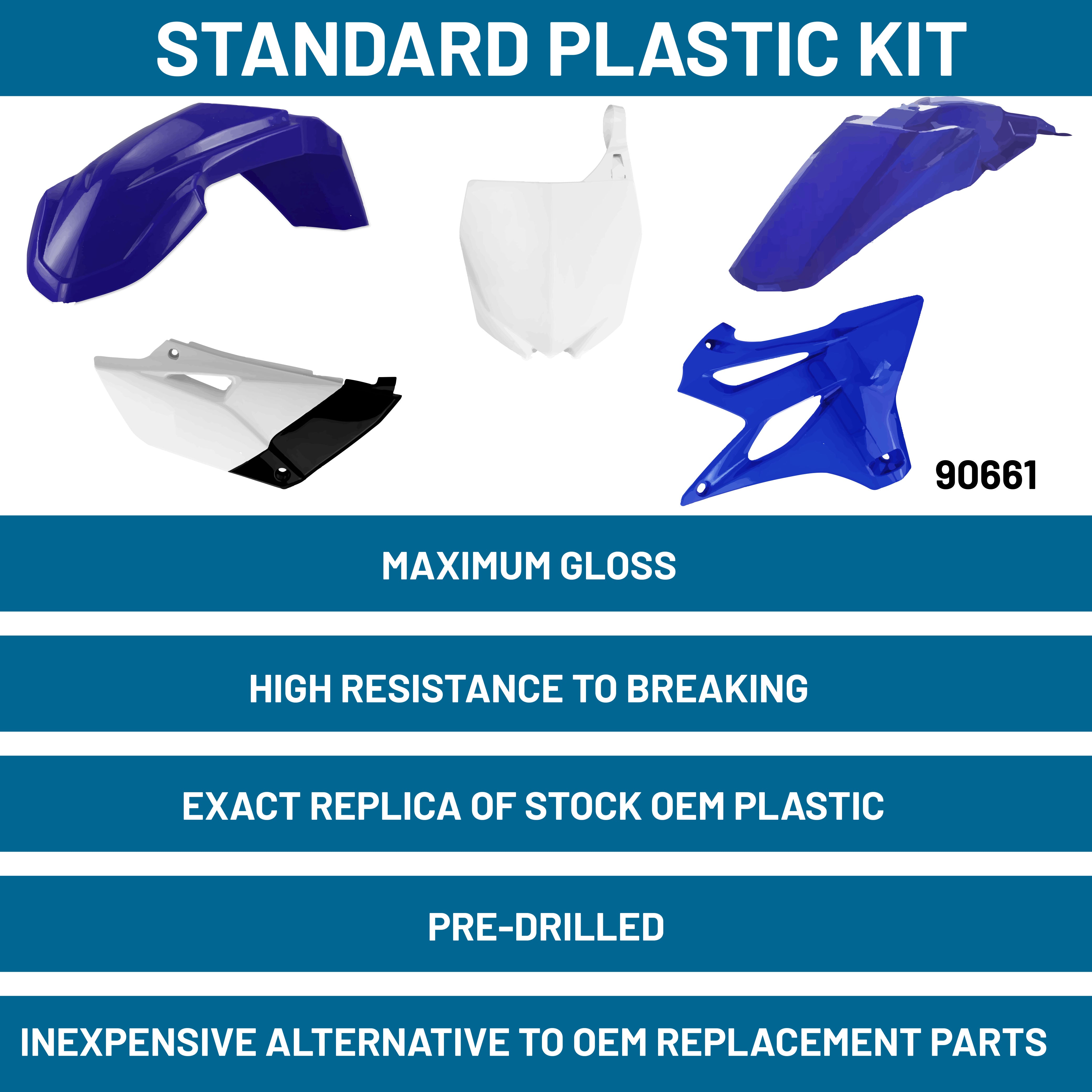 Polisport Full Plastic Kit for Yamaha YZ 85 (2015-21) - Blue/White