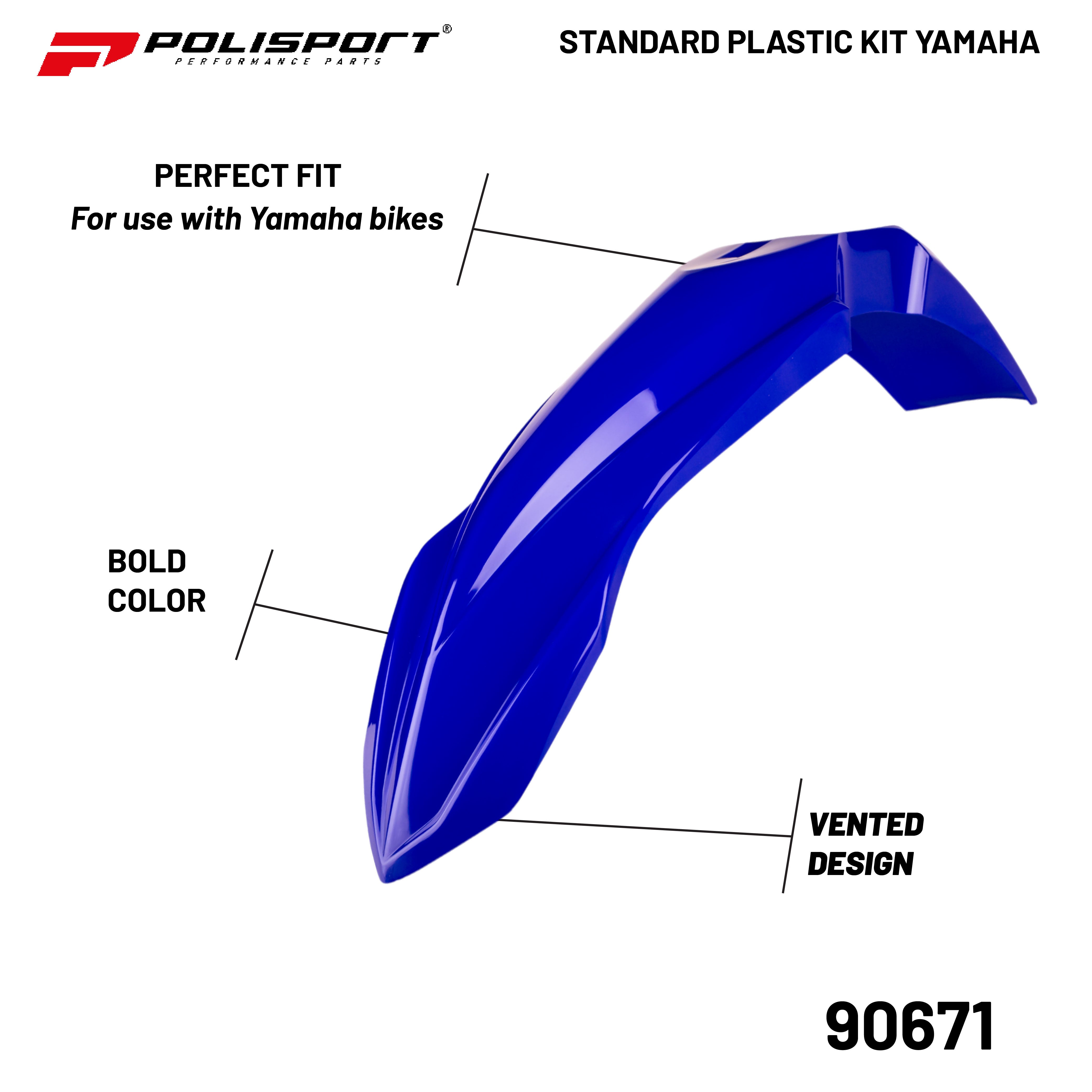 Polisport Motocross (MX) Replica Plastic Kit for Yamaha YZ 250F (2014-18) Dirt Bike