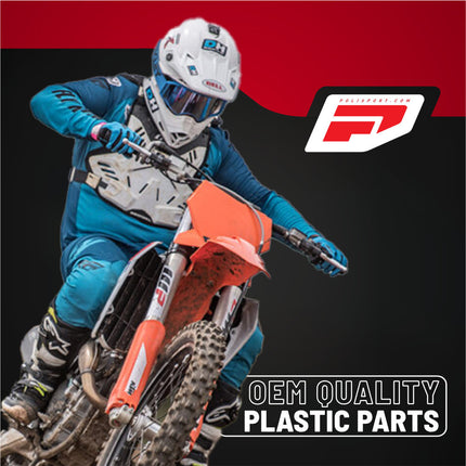 Polisport Motocross Motorcycles (MX) Chain Guide & Chain Slider for KTM SX/SX-F (2016-2025) Dirt Bikes - OEM Quality TPU Chain Guide, Slider & Sliding Piece, Durable, Easy to Install, Orange
