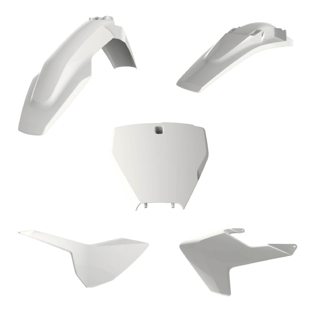 Polisport Motocross (MX) Replica Plastic Kit for Husqvarna TC/FC (2016-18) Dirt Bike – OEM Quality, Durable, Flexible & Perfect Fit – White