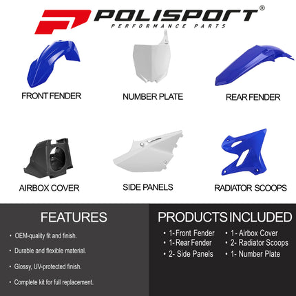 Polisport Motocross (MX) Restyling Kit for Yamaha YZ 125/250 (2002-21) Dirt Bike