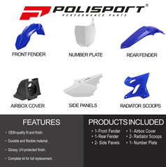Polisport Motocross (MX) Restyling Kit for Yamaha YZ 125/250 (2002-21) Dirt Bike
