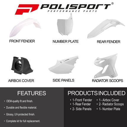 Polisport Motocross (MX) Restyling Kit for Yamaha YZ 125/250 (2002-21) Dirt Bike