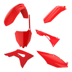 Polisport Motocross (MX) Replica Plastic Kit for Honda CRF 450R (2017-20) Dirt Bike – OEM Quality, Durable, Flexible & Perfect Fit – Red