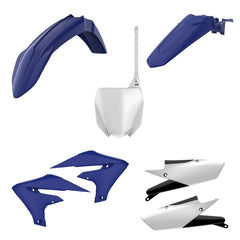 Polisport Full Plastic Kit for Yamaha YZ 250F (2019-23) OEM Quality Restyling Kit with Superior Fit, Flexibility, and Durability (Blue/White)