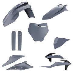 Polisport Full Plastic Kit for KTM SX/SX-F/XC/XC-F (2019-22) OEM Quality Restyling Kit with Superior Fit, Flexibility, and Durability (Grey)POLISPORT KIT KTM SX/XC/SX-F/XC-F(19-22) OEM