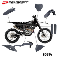 Polisport Full Plastic Kit for KTM SX/SX-F/XC/XC-F (2019-22) OEM Quality Restyling Kit with Superior Fit, Flexibility, and Durability (Grey)POLISPORT KIT KTM SX/XC/SX-F/XC-F(19-22) OEM