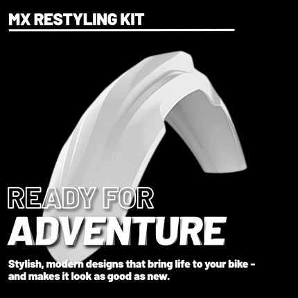 Polisport Motocross (MX) Restyling Kit for Honda CR125/250 (2004-07) Dirt Bike – OEM Quality, Durable, Flexible & Perfect Fit – White