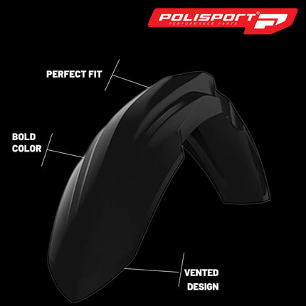 Polisport Motocross (MX) Restyling Kit for Honda CR125/250 (2004-07) Dirt Bike – OEM Quality, Durable, Flexible & Perfect Fit – Black