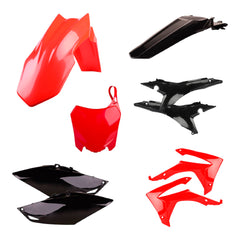 Polisport Motocross (MX) Replica Plastic Kit for Honda CRF 450R (2013-16) Dirt Bike – OEM Quality, Durable, Flexible & Perfect Fit – Red/Black