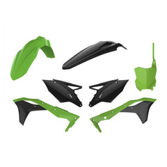 Polisport Plastic Restyling Kit for Kawasaki KX 450F (2016 18) Green/Black