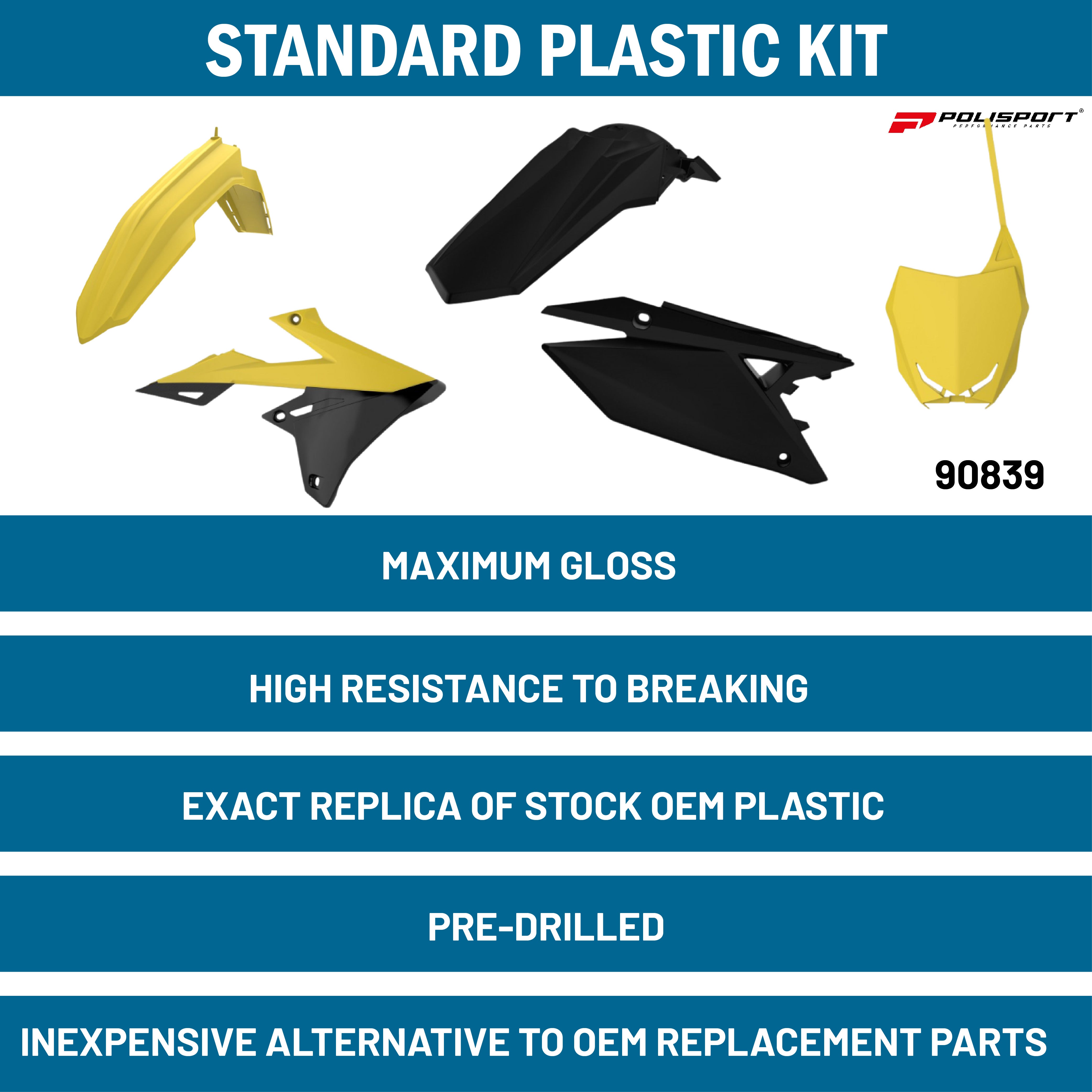 Polisport Plastic Restyling Kit for Suzuki RMZ 450 (18-24) & RMZ 250 (19-24)