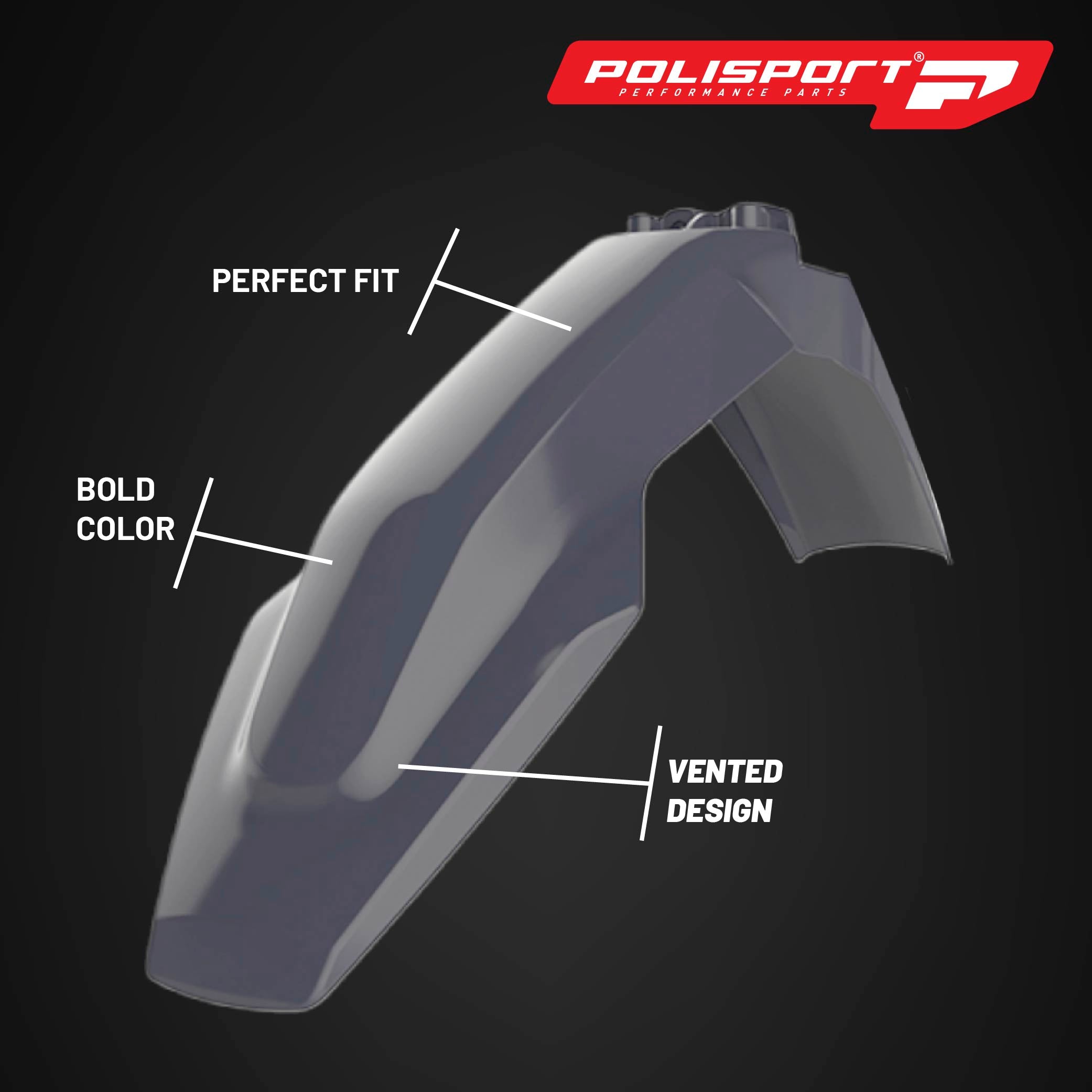 Polisport Motocross (MX) Replica Plastic Kit for Husqvarna TC & FC (2019–2022) Dirt Bike – OEM Quality, Durable, Flexible & Perfect Fit – Nardo Grey