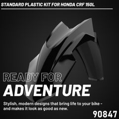 Polisport Plastic Restyling Kit for Honda CRF 150L (2017-2025) Black