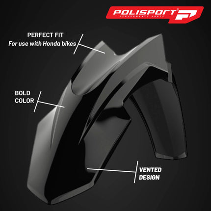 Polisport Motocross (MX) Replica Plastic Kit for Honda CRF 150L (2017-25) Dirt Bike – OEM Quality, Durable, Flexible & Perfect Fit – Black