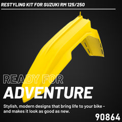 Polisport Restyling Kit Suzuki RM 125/250 (2001-08) OEM Quality (Yellow & White)