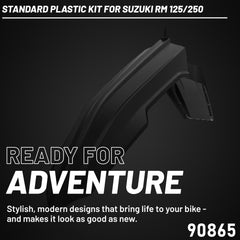 Polisport Plastic Restyling Kit for Suzuki RM 125/250 (2001-2008) Black