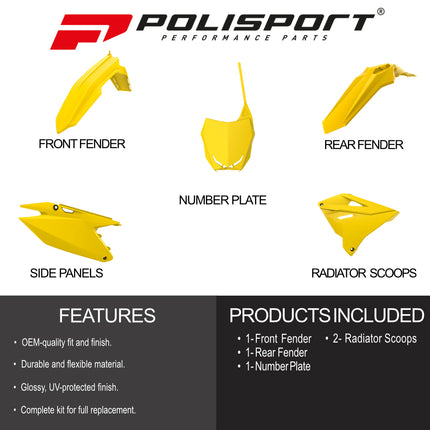 Polisport Motocross (MX) Restyling Kit for Suzuki RM 125/250 (2001-08) Dirt Bike
