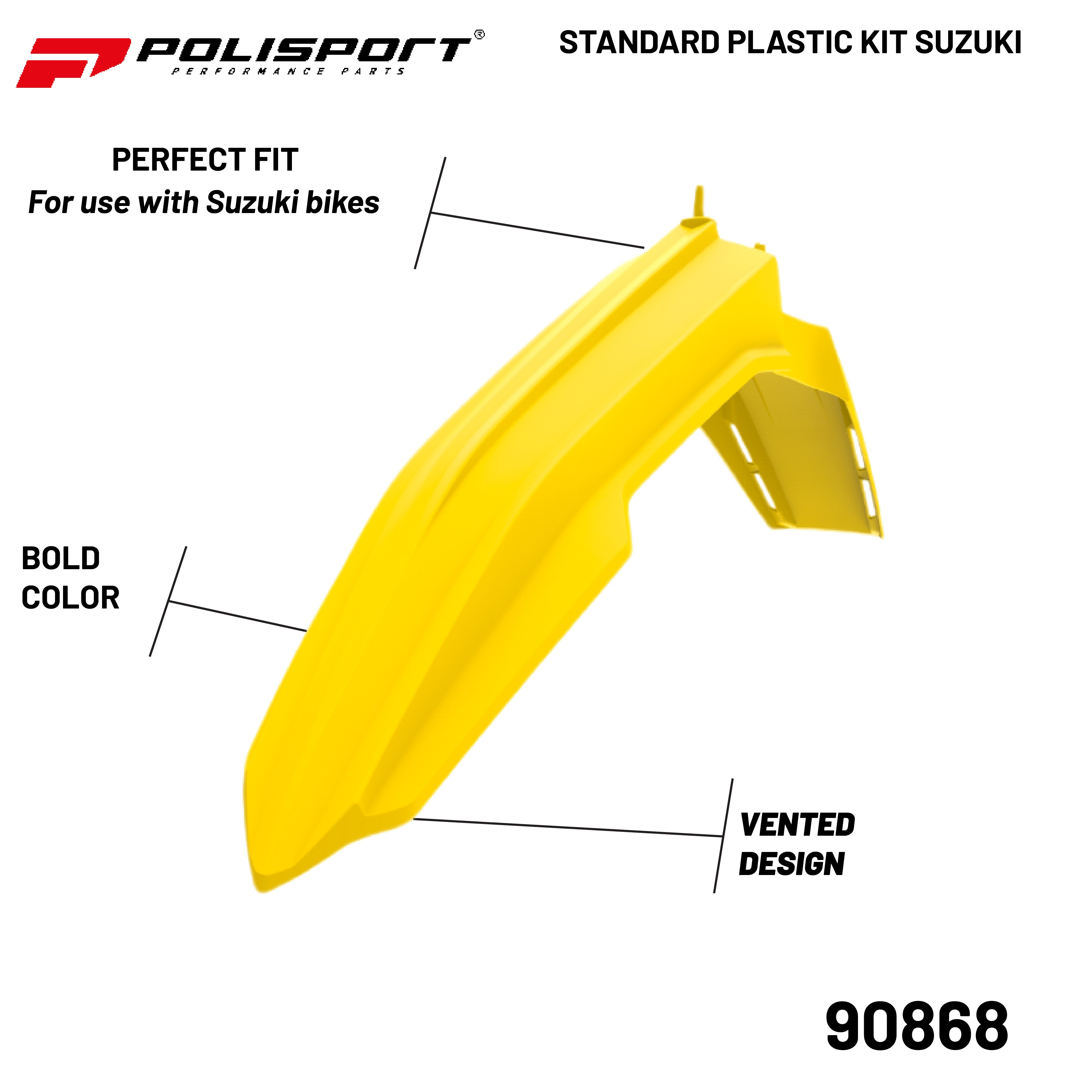 Polisport Restyling Kit Suzuki RM 125/250 (2001-08) (Yellow)