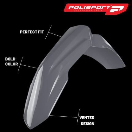 Polisport Motocross (MX) Restyling Kit for Honda CR125/250 (2002-07) Dirt Bike – OEM Quality, Durable, Flexible & Perfect Fit – Nardo Grey