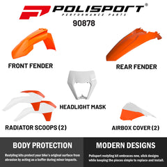 Polisport Plastic Restyling Kit for KTM EXC/EXC-F/XC-W/XCF-W (14-16)