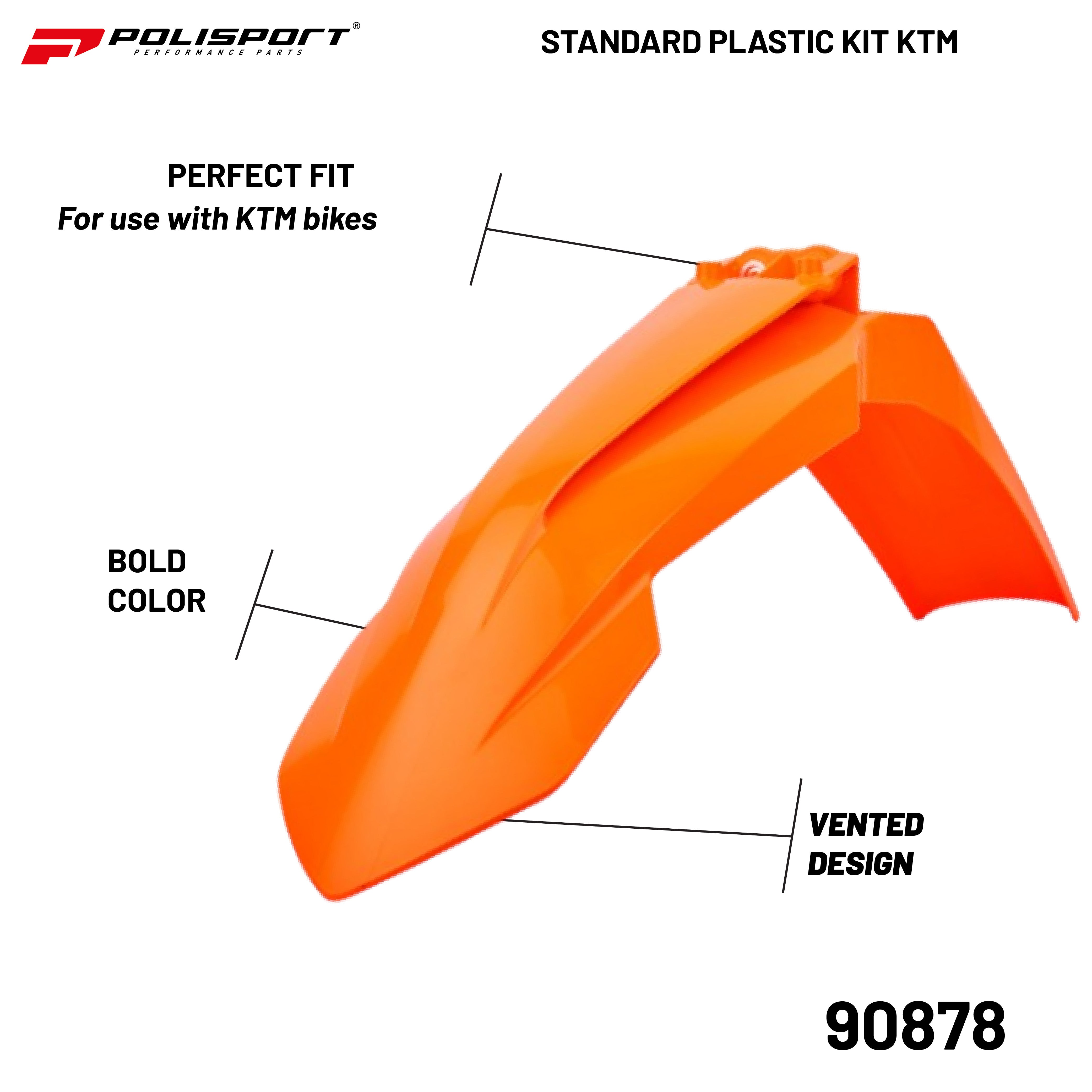 Polisport Plastic Restyling Kit for KTM EXC/EXC-F/XC-W/XCF-W (14-16)