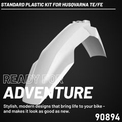Polisport Plastic Restyling Kit for Husqvarna TE/FE (2017-2019) White