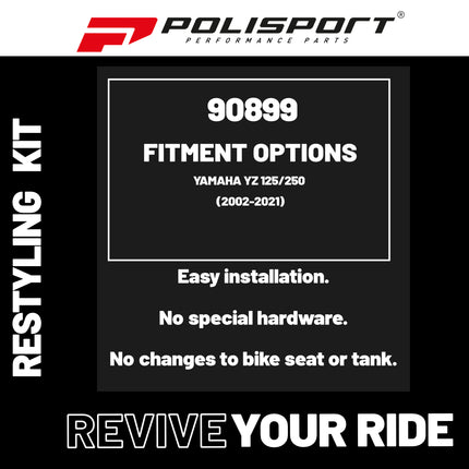 Polisport Motocross (MX) Restyling Kit for Yamaha YZ 125/250 (2002-2021) Dirt Bike