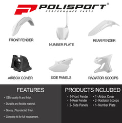 Polisport Motocross (MX) Restyling Kit for Yamaha YZ 125/250 (2002-2021) Dirt Bike