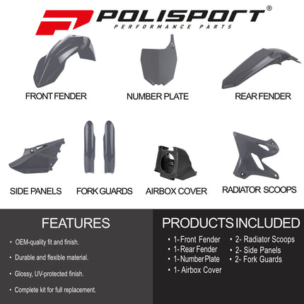 Polisport Motocross (MX) Restyling Kit for Yamaha YZ 125/250 (2002-2021) Dirt Bike