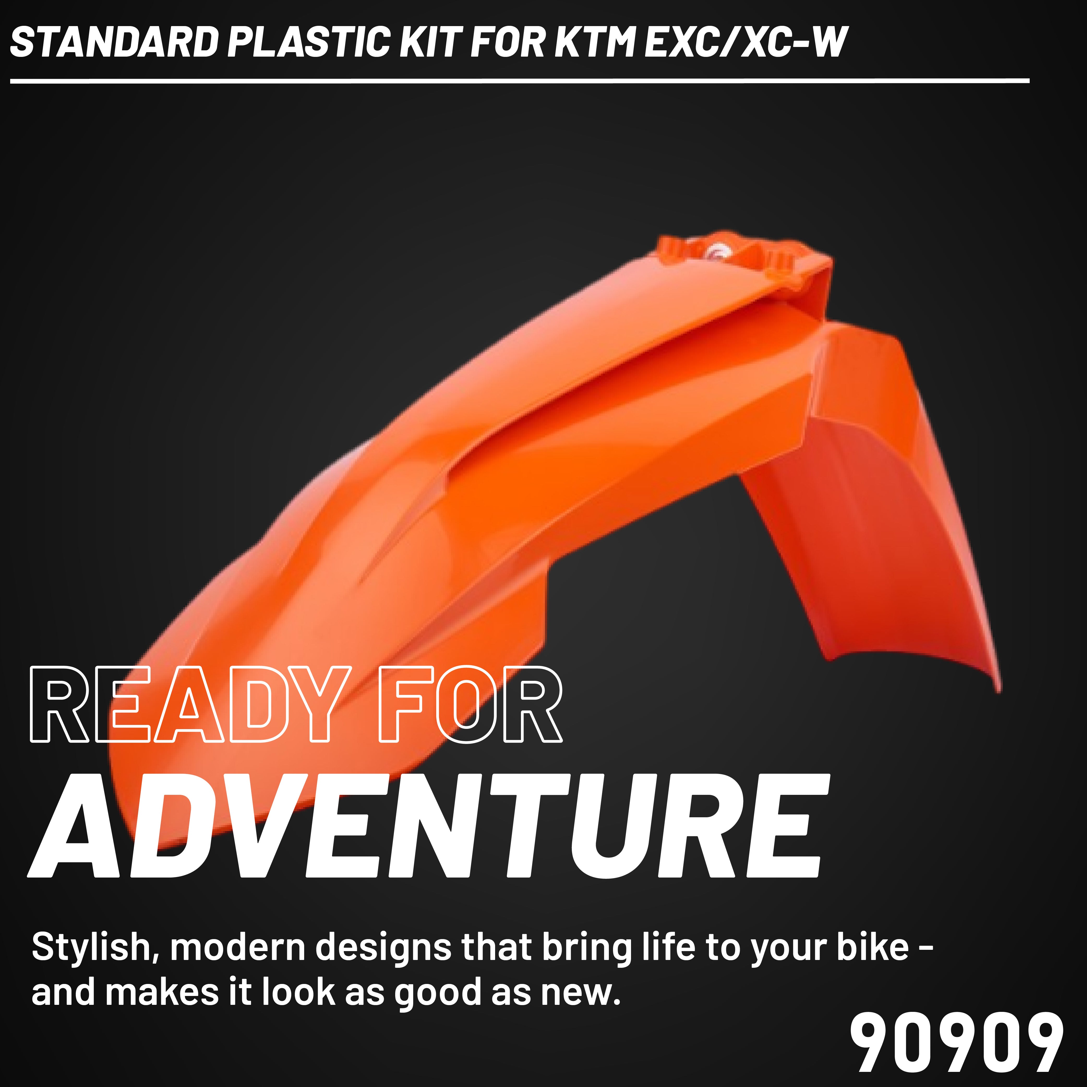 Polisport Motocross (MX) Replica Plastic Enduro Kit for KTM EXC/EXC-F/XC-W/XCF-W (2022) Dirt Bike