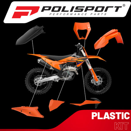 Polisport Motocross (MX) Replica Plastic Enduro Kit for KTM EXC/EXC-F/XC-W/XCF-W (2022) Dirt Bike