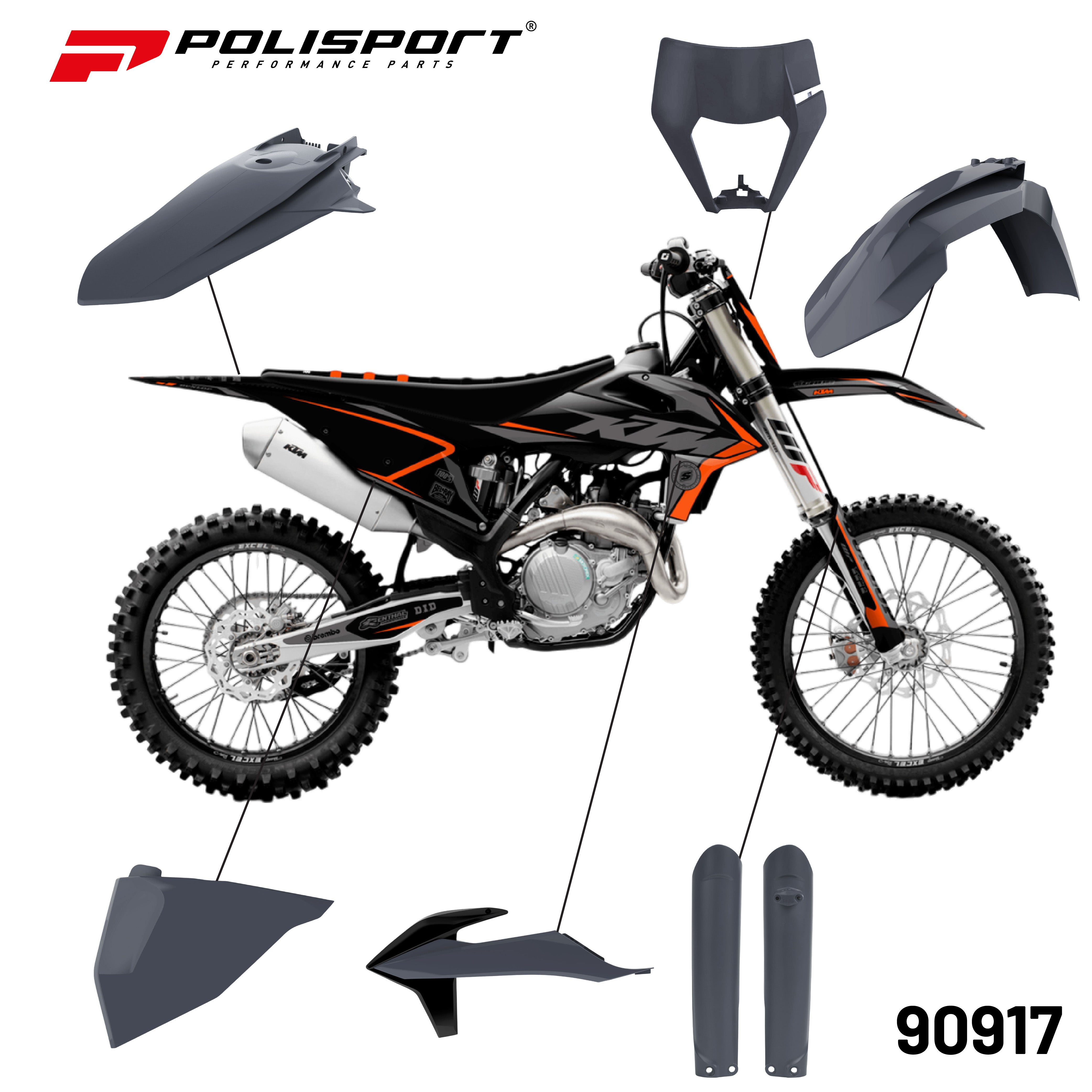 Polisport kit enduro standard KTM EXC/EXC-F (20->)