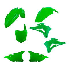 Polisport Motocross (MX) Replica Plastic Kit for Kawasaki KX 85/100/112 (2014-21) Dirt Bike – OEM Quality, Durable, Flexible & Perfect Fit – Green