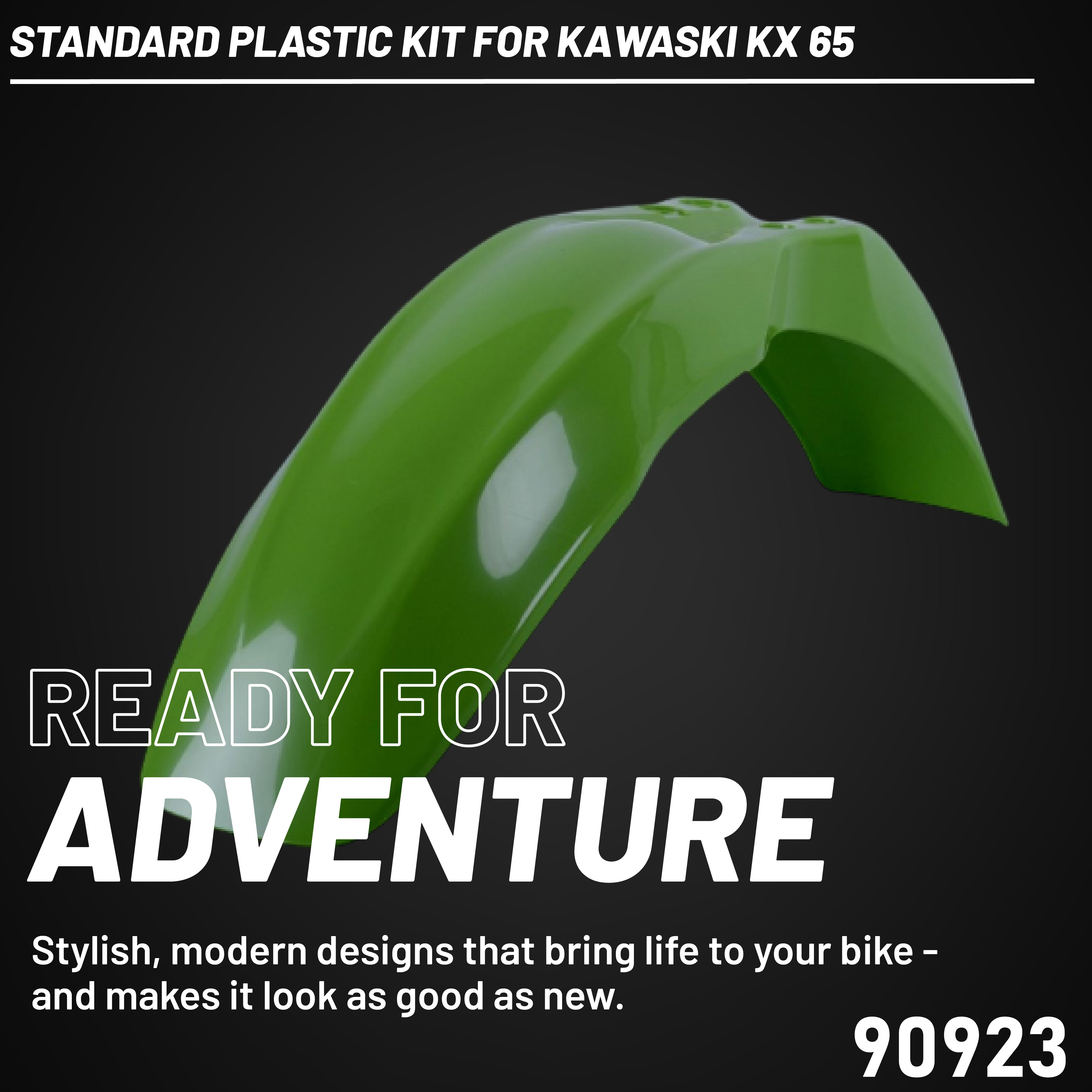 Polisport Plastic Restyling Kit for Kawasaki KX 65 (2020-2025) Green