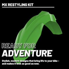 Polisport Motocross (MX) Restyling Kit for Kawasaki KX 125/250 (2003-2008) Dirt Bike – OEM Quality, Durable, Flexible & Perfect Fit – Green