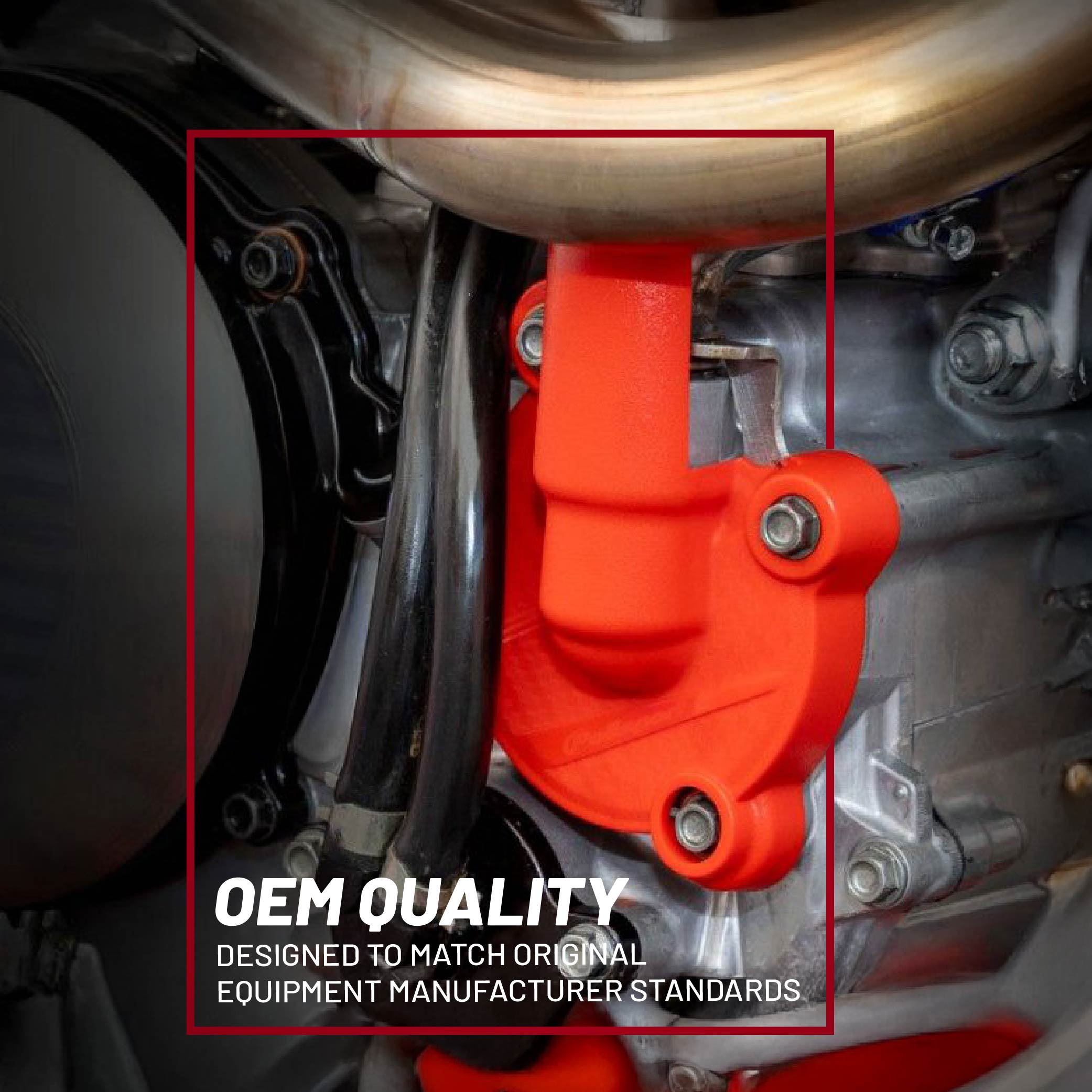 Polisport Clutch and Ignition Cover Protector Kit (Black) - Comptible with Yamaha YZ250FX(2020-2023)