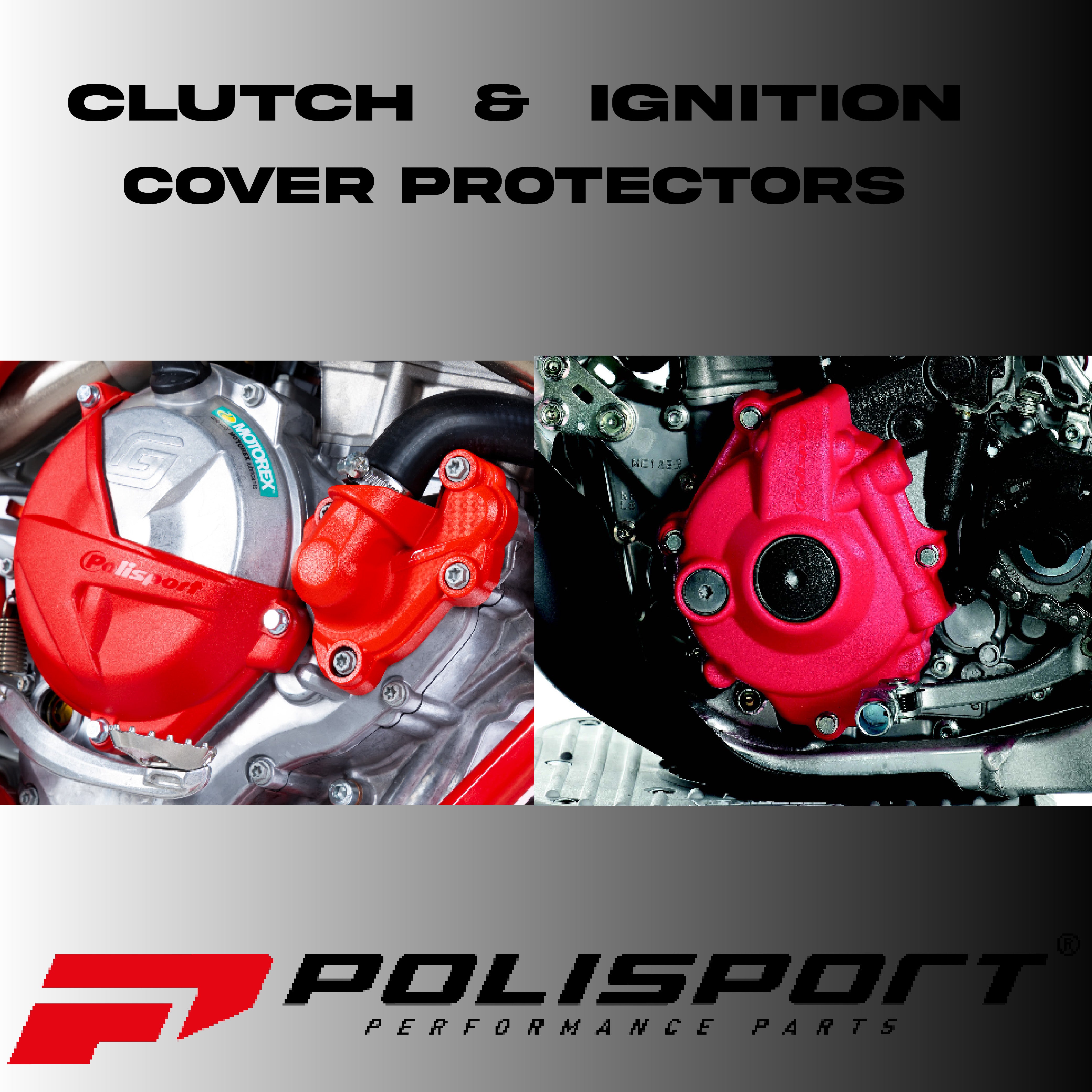 Polisport Clutch & Ignition Cover Protector Kit For YZ450F 18-24 WR450F/YZ450FX 19-24