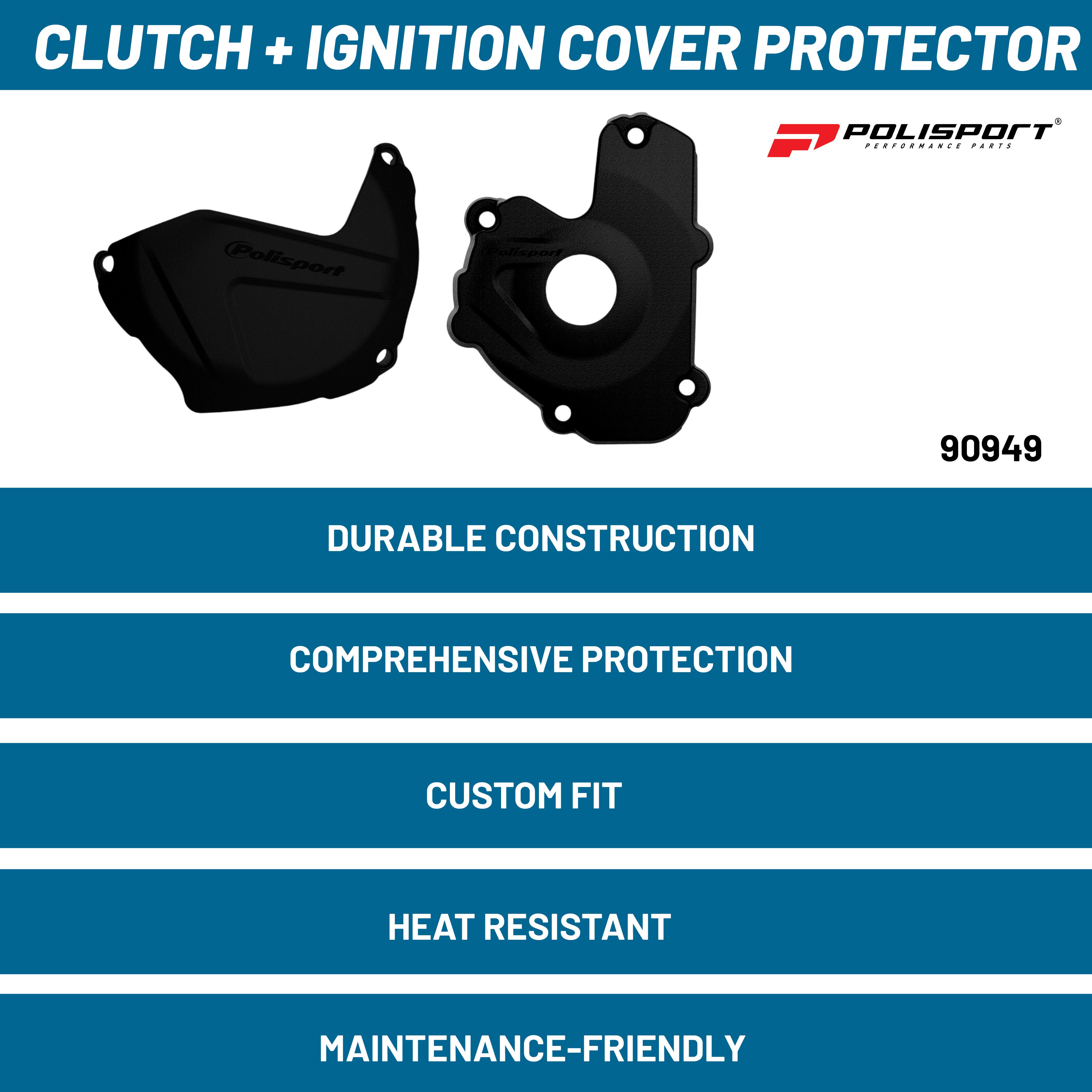 Polisport Clutch & Ignition Cover Protector Kit For Kawasaki KX 250F (2013-2016)