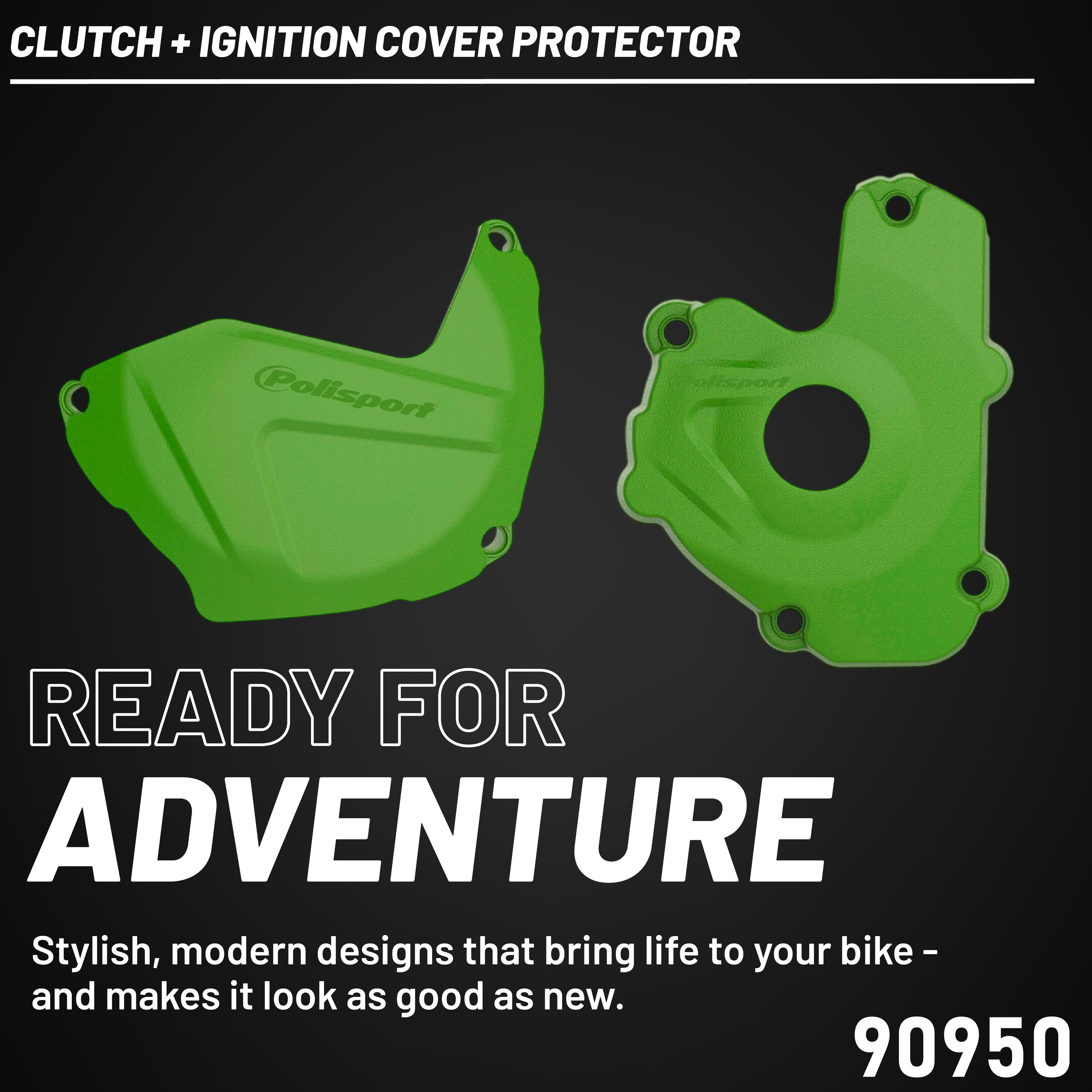 Polisport Clutch & Ignition Cover Protector Kit For Kawasaki KX 250F (2013-2016)