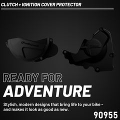 Polisport Clutch & Ignition Cover Protector Kit For Honda CRF250R (2013-2017)