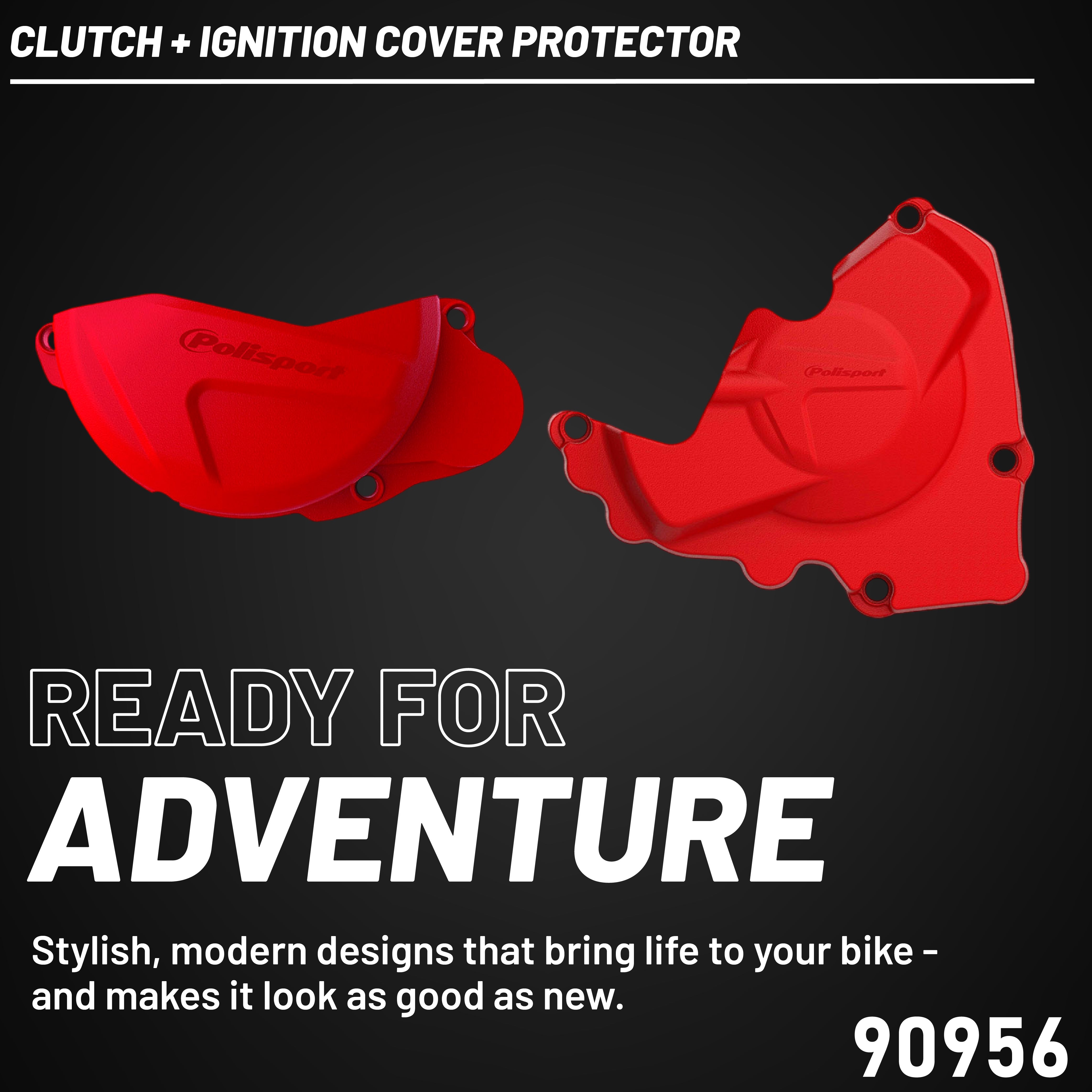 Polisport Clutch & Ignition Cover Protector Kit For Honda CRF250R (2013-2017)