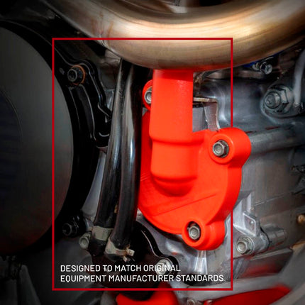 Polisport Clutch and Ignition Cover Protector Kit (Red) - Compatible with Honda CRF250R (2018-2024)